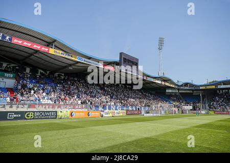 TILBURG - Kings-side pendant le match néerlandais Eredivisie entre Willem II et le FC Utrecht au stade Koning Willem II le 15 mai 2022 à Tilburg, pays-Bas. ANP BART STOUTJEDIJK Banque D'Images