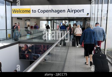 Kastrup/Copenhague/Danemark/15 mai 2022/ Treller ariving à l'aéroport international de Copenhague à Kastrup Copenhague. (Photo..Francis Dean/Dean Pictures) Banque D'Images