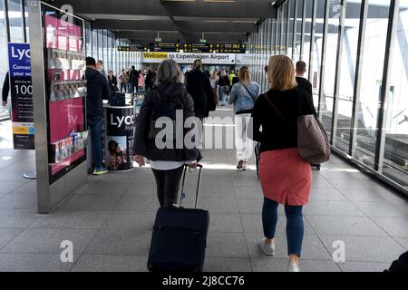 Kastrup/Copenhague/Danemark/15 mai 2022/ Treller ariving à l'aéroport international de Copenhague à Kastrup Copenhague. (Photo..Francis Dean/Dean Pictures) Banque D'Images