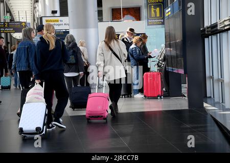 Kastrup/Copenhague/Danemark/15 mai 2022/ Treller ariving à l'aéroport international de Copenhague à Kastrup Copenhague. (Photo..Francis Dean/Dean Pictures) Banque D'Images