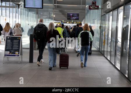 Kastrup/Copenhague/Danemark/15 mai 2022/ Treller ariving à l'aéroport international de Copenhague à Kastrup Copenhague. (Photo..Francis Dean/Dean Pictures) Banque D'Images