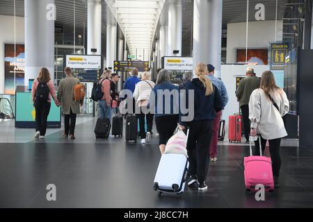 Kastrup/Copenhague/Danemark/15 mai 2022/ Treller ariving à l'aéroport international de Copenhague à Kastrup Copenhague. (Photo..Francis Dean/Dean Pictures) Banque D'Images