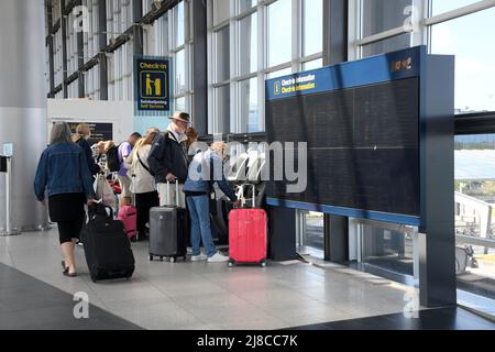 Kastrup/Copenhague/Danemark/15 mai 2022/ Treller ariving à l'aéroport international de Copenhague à Kastrup Copenhague. (Photo..Francis Dean/Dean Pictures) Banque D'Images