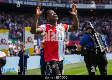 Rotterdam - Luis Sinisterra de Feyenoord lors du match entre Feyenoord et FC Twente au Stadion Feijenoord de Kuip le 15 mai 2022 à Rotterdam, pays-Bas. (Box to Box Pictures/Yannick Verhoeven) Banque D'Images