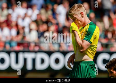 NIJMEGEN, PAYS-BAS - MAI 15 : Zian Flemming de Fortuna Sittard, lors du match néerlandais entre Eredivisie N.C.A. et Fortuna Sittard à Het Goffertstadion, le 15 mai 2022 à Nimègue, pays-Bas (photo de Broer van den Boom/Orange Pictures) Banque D'Images