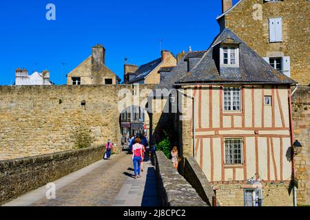 France, Morbihan, Golfe du Morbihan, vannes, porte de Poterne Banque D'Images