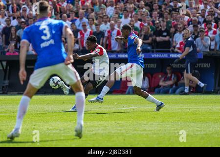 Rotterdam - Luis Sinisterra de Feyenoord lors du match entre Feyenoord et FC Twente au Stadion Feijenoord de Kuip le 15 mai 2022 à Rotterdam, pays-Bas. (Box to Box Pictures/Yannick Verhoeven) Banque D'Images