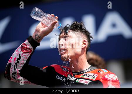 Le Mans, France. 15th mai 2022. Course pour le Grand Prix de France de MotoGP Shark au circuit du Mans, le Mans, France, 15 mai 2022 Carrera del Gran Premio Shark de MotoGP de Francia en el Circuito du Mans, Francia, 15 de Mayo de 2022 POOL/ MotoGP.com/Cordon les images de presse seront à usage éditorial exclusif. Crédit obligatoire: © motogp.com crédit: CORMON PRESSE/Alay Live News Banque D'Images