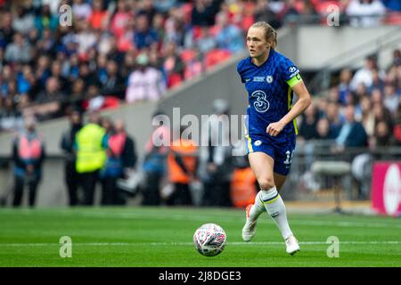 Londres, Royaume-Uni. 15th mai 2022. Magdalena Eriksson (16 Chelsea) en action pendant le match de finale de la coupe Vitality Womens FA entre Manchester City et Chelsea au stade Wembley à Londres, en Angleterre. Liam Asman/SPP crédit: SPP Sport presse photo. /Alamy Live News Banque D'Images