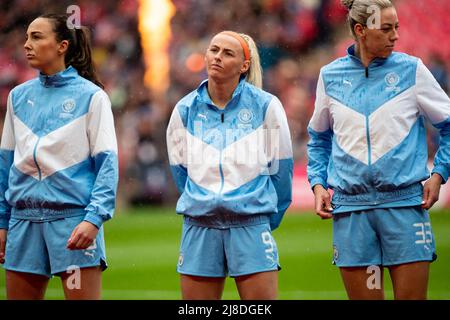 Londres, Royaume-Uni. 15th mai 2022. Chloe Kelly (9 Manchester City) avant le match de finale de la coupe Vitality Womens FA Cup entre Manchester City et Chelsea au stade Wembley à Londres, en Angleterre. Liam Asman/SPP crédit: SPP Sport presse photo. /Alamy Live News Banque D'Images