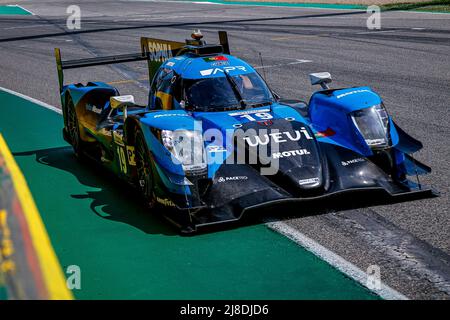 19 VISCAAL Bent (nld), FLORSCH Sophia (ger), Algarve Pro Racing, Oreca 07 - Gibson, action pendant les 4 heures d'Imola 2022, 2nd tour de la série européenne le Mans 2022 sur le circuit Imola du 12 au 15 mai, à Imola, Italie - photo Paulo Maria / DPPI Banque D'Images