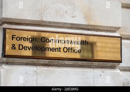 Foreign, Commonwealth & Development Office à Westminster, Londres, Royaume-Uni. Bureau du Secrétaire d'État aux affaires étrangères, au Commonwealth et au développement Banque D'Images