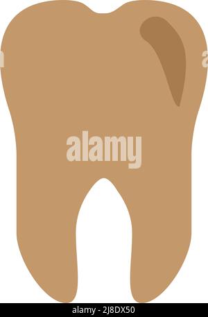 illustration vectorielle de l'icône des dents sur fond blanc Illustration de Vecteur