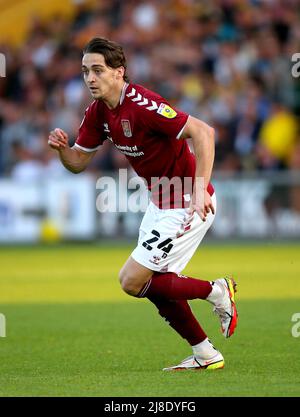 Louis Appere de Northampton Town lors de la Sky Bet League deux matchs de demi-finale, première jambe au One Call Stadium, Mansfield. Date de la photo: Samedi 14 mai 2022. Banque D'Images