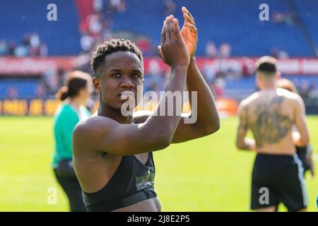 Rotterdam - Luis Sinisterra de Feyenoord lors du match entre Feyenoord et FC Twente au Stadion Feijenoord de Kuip le 15 mai 2022 à Rotterdam, pays-Bas. (Box to Box Pictures/Yannick Verhoeven) Banque D'Images