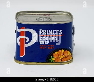 Reading, Royaume-Uni - janvier 16 2022: Une CAN de Princes Corned Beef Banque D'Images