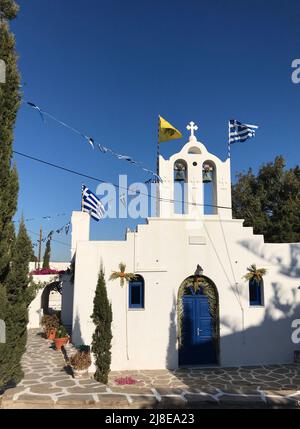 Église Sainte οf Saint Jean le théologien, à Paros Banque D'Images