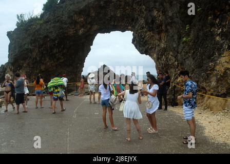 Trou de serrure de Cujo, Boracay Newcoast, Boracay, les Visayas, Philippines, Asie du Sud-est. Banque D'Images