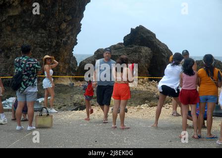 Trou de serrure de Cujo, Boracay Newcoast, Boracay, les Visayas, Philippines, Asie du Sud-est. Banque D'Images