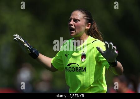 Stade de Vismara, Milan, Italie, 14 mai 2022, Laura Giuliani (AC Milan) gestes pendant AC Milan vs Juventus FC - football italien Serie A Women matc Banque D'Images