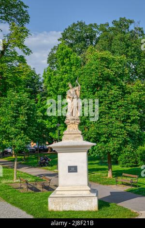 Statue de Saint George à Bjelovar Croatie Banque D'Images