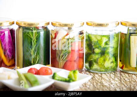 Cornichons à base d'aliments naturels sans additif Banque D'Images