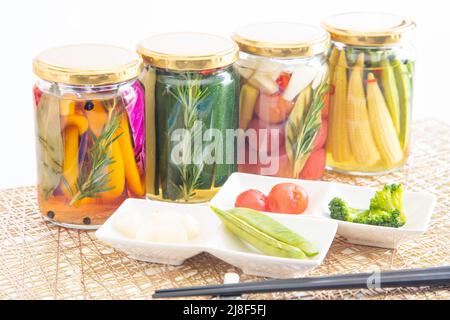 Cornichons à base d'aliments naturels sans additif Banque D'Images