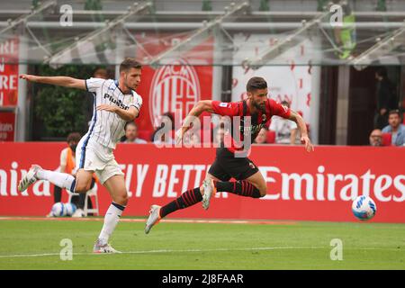 Milan, Italie. 15th mai 2022. Pendant la série Un match entre AC Milan et Atalanta BC au stade Giuseppe Meazza le 15 mai 2022 à Milan, Italie. Crédit : Agence photo indépendante/Alamy Live News Banque D'Images