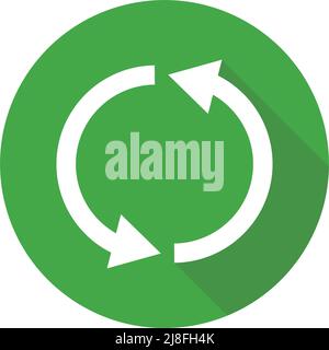 Symbole de recyclage moderne. Vecteur modifiable. Illustration de Vecteur