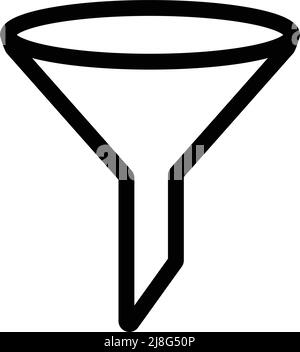 Icône de filtre de conception plate. Vecteur modifiable. Illustration de Vecteur