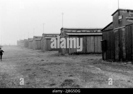 Häftlingsbaracken im KZ Lublin-Majdanek, Woiwodschaft Lublin, 1967. Casernes de détenus au camp de concentration de Majdanek aka Lublin, Lublin Vovoïdoïdoïdohip, 1967. Banque D'Images