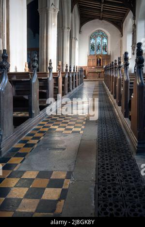 allée de l'église blickling norfolk angleterre Banque D'Images