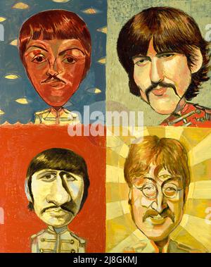 Les Beatles. Banque D'Images