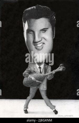Elvis Presley. Banque D'Images