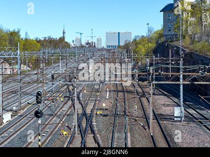 Gare principale d'Helsinki, Finlande, 12 mars 2022. © Peter Schatz / Alamy Live News Banque D'Images