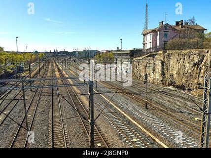 Gare principale d'Helsinki, Finlande, 12 mars 2022. © Peter Schatz / Alamy Live News Banque D'Images