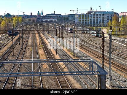 Gare principale d'Helsinki, Finlande, 12 mars 2022. © Peter Schatz / Alamy Live News Banque D'Images