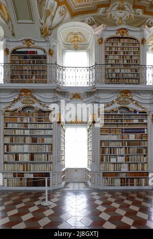 La magnifique et artistique monastère bibliothèque d'Admont, Styrie, Autriche Banque D'Images