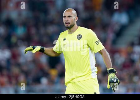 Niki Maenpaa de Venezia FC regarde pendant la série Un match entre Roma et Venezia au Stadio Olimpico, Rome, Italie, le 14 mai 2022. Photo de Giuseppe Maffia. Banque D'Images