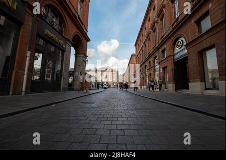 Toulouse, France. 2022 mai 2 . Rues du centre ville de Toulouse à l'été 2022. Banque D'Images