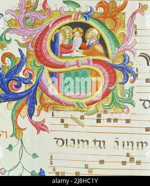 La tête de Saint-Jean-Baptiste, fragment d'une fresque de Strozzi, Bernardo (1581-1644); Museo dell'Accademia Ligustica di Belle Arti, Gênes, Italie; Italien, hors copyright. Banque D'Images