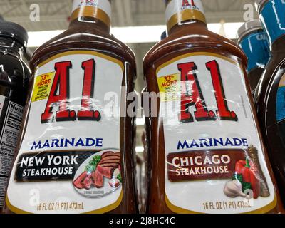 Grovetown, GA USA - 02 15 22: Magasin de détail A1 sauce marinade Banque D'Images