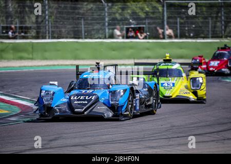 19 VISCAAL Bent (nld), FLORSCH Sophia (ger), Algarve Pro Racing, Oreca 07 - Gibson, action pendant les 4 heures d'Imola 2022, 2nd tour de la série européenne le Mans 2022 sur le circuit Imola du 12 au 15 mai, à Imola, Italie - photo: Paulo Maria/DPPI/LiveMedia Banque D'Images