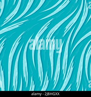 Motif vectoriel fluide de rayures fluides ou de traits bleus. Motif vectoriel fluide de vagues ou de flux fluvial. Illustration de Vecteur