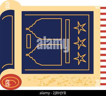 icône de tapis arabe Illustration de Vecteur