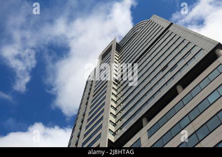 LEEDS, UK - 11 juillet 2016 : Bridgewater Place skyscraper à Leeds, Royaume-Uni. Le bâtiment a été conçu par les architectes Aedas. Banque D'Images