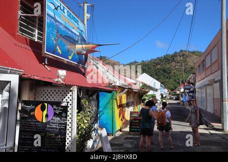 GUADELOUPE, FRANCE - 5 DÉCEMBRE 2019 : visite de Terre de Haut aux Saintes, Guadeloupe dans l'archipel des Petites Antilles. Banque D'Images