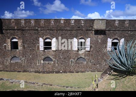 Fort Napoléon Guadeloupe site touristique - les Saintes îles. Île de Terre de Haut. Banque D'Images