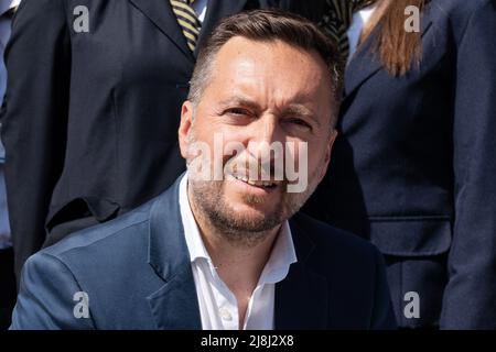 Naples, Italie. 16th mai 2022. Commémoration de Domenico Noviello, le 16 mai 2022, dans le lieu où il a été tué par la Camorra, dans la via Lénine à Castelvolturno. Crédit : Agence photo indépendante/Alamy Live News Banque D'Images