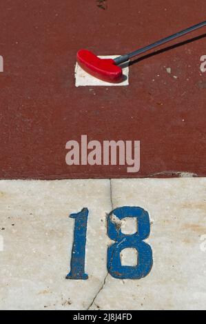 Activités sportives de mini-golf Banque D'Images